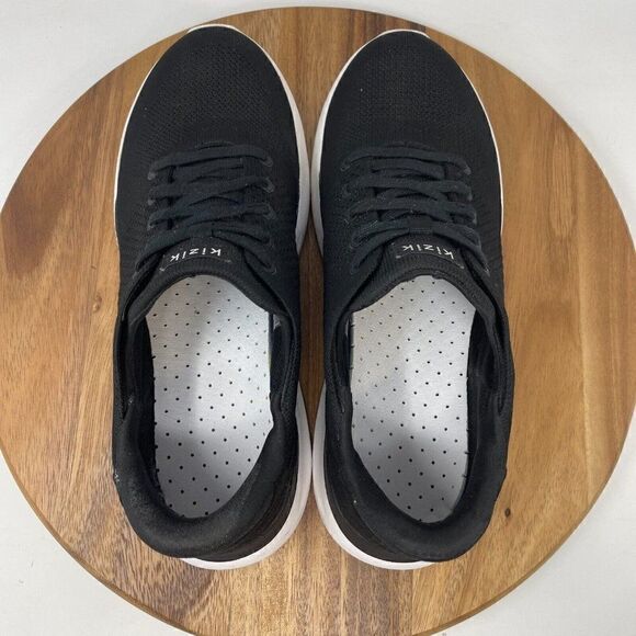 Kizik Lima Men's Size 10 Shoes Black Mesh Low Top Lace Up Comfort Cushy Sneakers - Picture 7 of 8